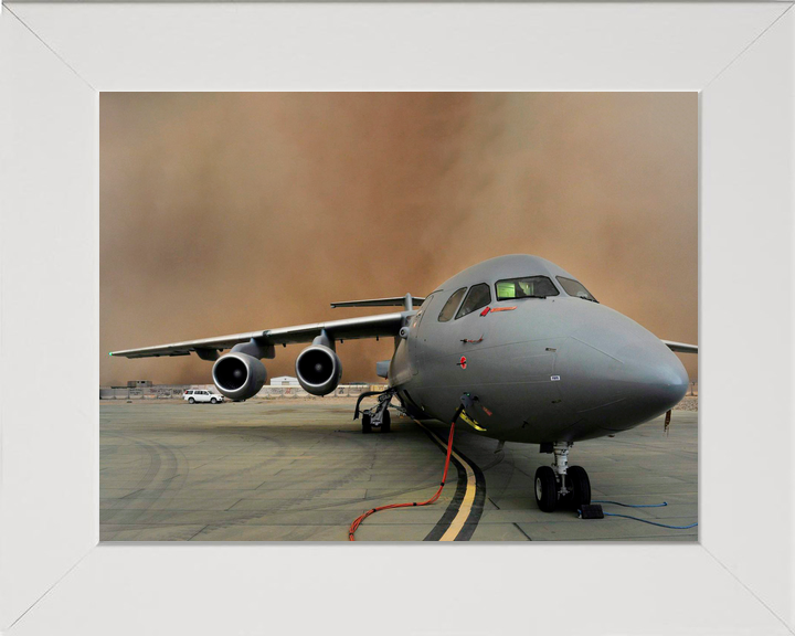 RAF 32 Squadron BAe146 C Mk3 Camp Bastion Sandstorm 2013
