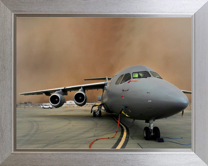 RAF 32 Squadron BAe146 C Mk3 Camp Bastion Sandstorm 2013