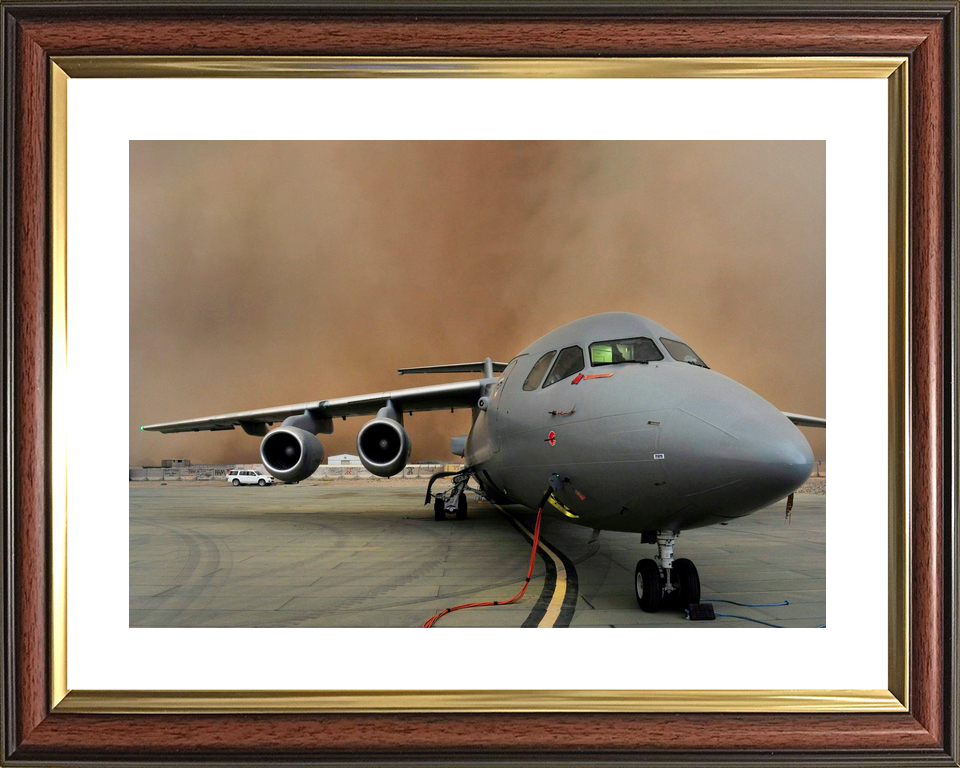 RAF 32 Squadron BAe146 C Mk3 Camp Bastion Sandstorm 2013