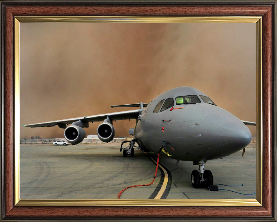 RAF 32 Squadron BAe146 C Mk3 Camp Bastion Sandstorm 2013