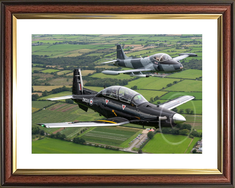 RAF 72 Squadron Texan T1 ZM324 and Strikemaster August 2023