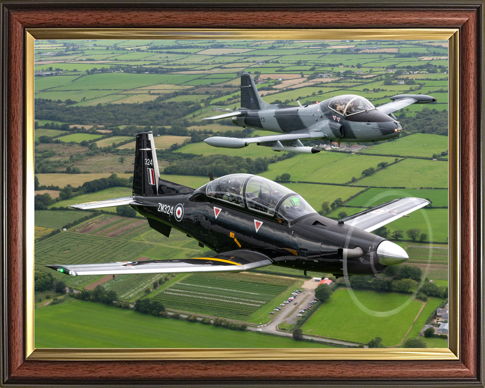RAF 72 Squadron Texan T1 ZM324 and Strikemaster August 2023