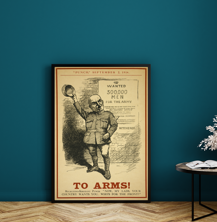 To Arms Now my lads your country wants you Who's for the front? | World War One Recruitment Poster Posters, Prints, & Visual Artwork Hampshire Prints