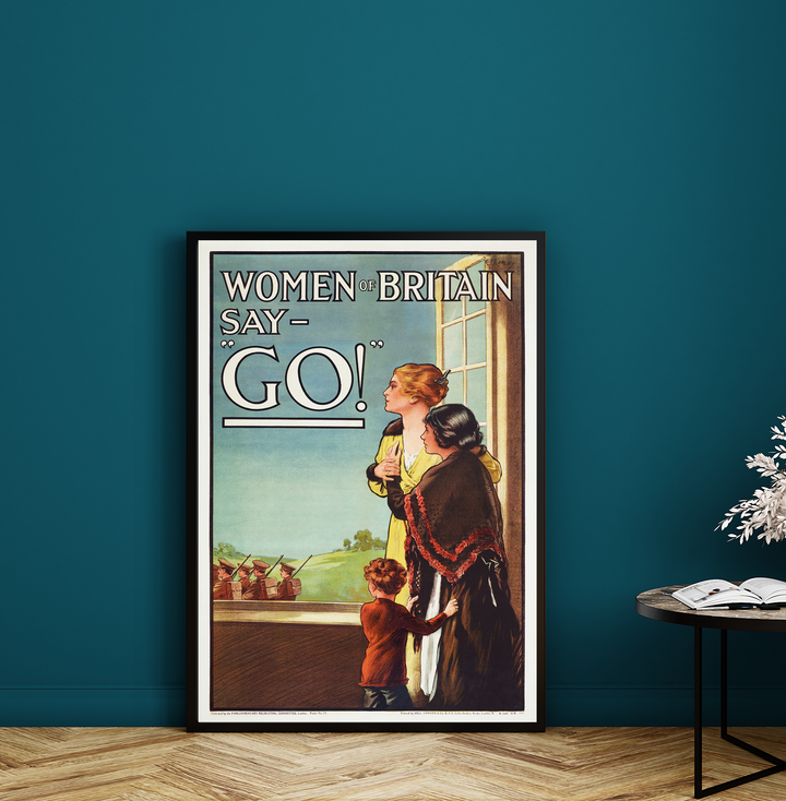 Women of Britain Say Go! | World War One Recruitment Poster Posters, Prints, & Visual Artwork Hampshire Prints