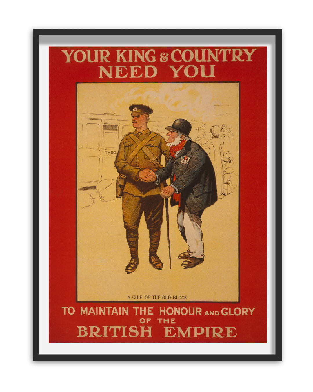 Your King and Country Need You | World War One Recruitment Poster Posters, Prints, & Visual Artwork Hampshire Prints