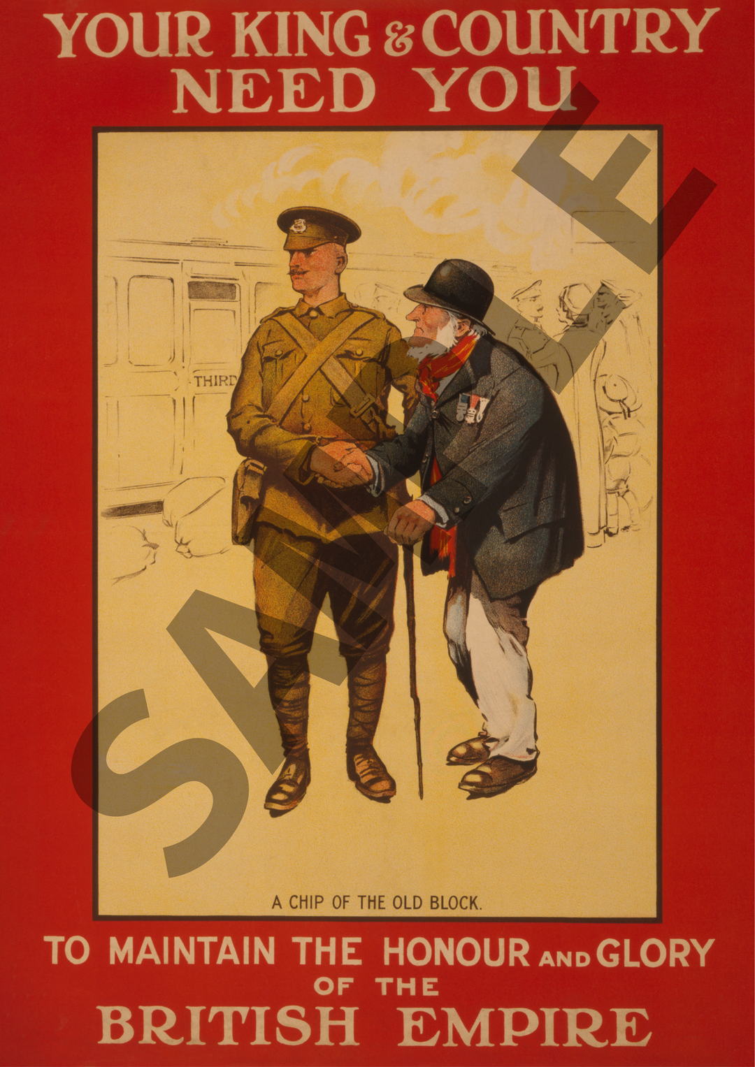 Your King and Country Need You | World War One Recruitment Poster Posters, Prints, & Visual Artwork Hampshire Prints