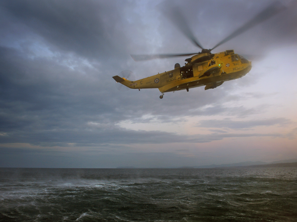 RAF Sea King Helicopter Exercise Yellow Scorpion September 2010