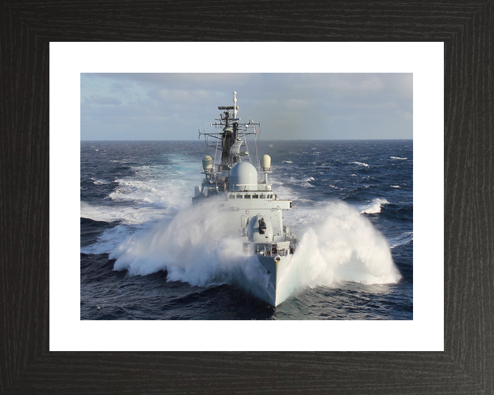 HMS Liverpool D92 Type 42 Destroyer 2012 In Rough Sea Photo Print - Posters, Prints, & Visual Artwork - by Hampshire Prints (image 2 of 9)