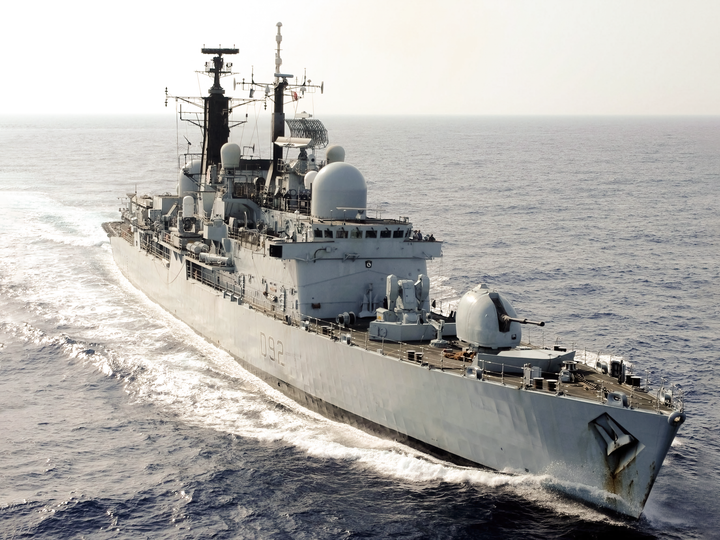 HMS Liverpool D92 Type 42 Destroyer 2011 High Starboard Bow View Photo Print - Posters, Prints, & Visual Artwork - by Hampshire Prints (image 1 of 9)