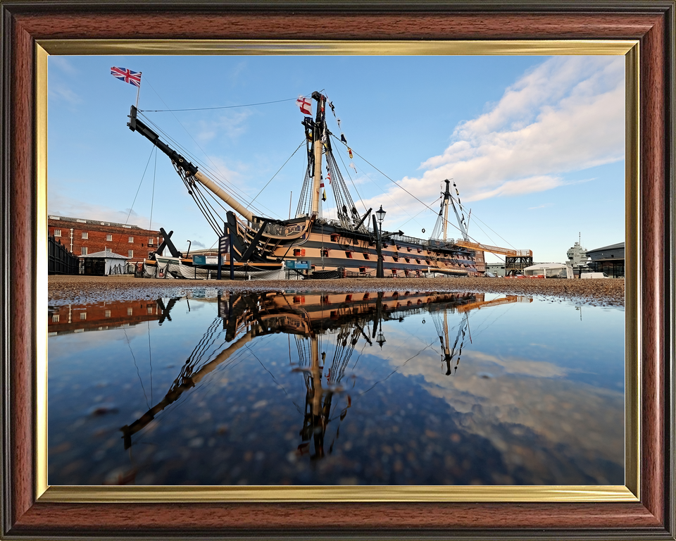 HMS Victory Flagship October 2021 Photo Print - Posters, Prints, & Visual Artwork - by Hampshire Prints (image 9 of 9)