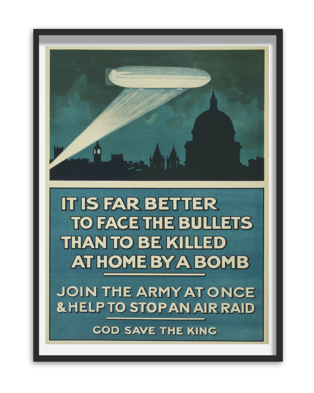 It is far better to face the bullets | World War One Recruitment Poster Posters, Prints, & Visual Artwork Hampshire Prints