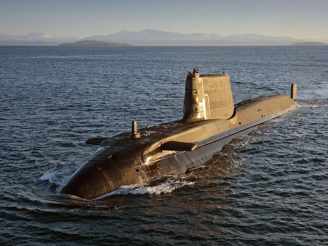 HMS Astute (S119) Photo Print - Port Bow View - Royal Navy Astute Class Submarine Hampshire Prints 6 x 4 No Frame No