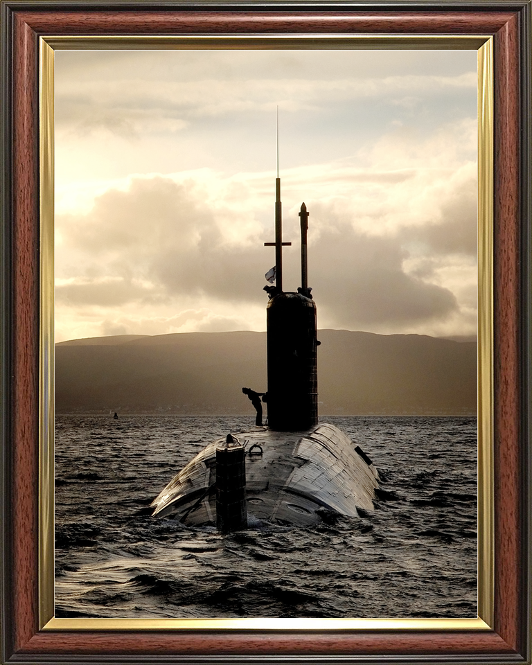 HMS Sceptre S104 Swiftsure Class Submarine Portrait