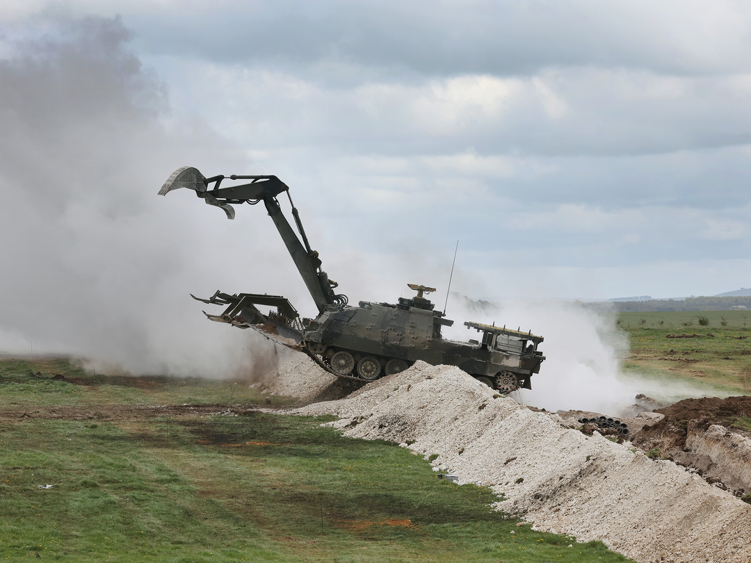 British Army Trojan Assault Breacher Vehicle April 2026 Photo Print - Posters, Prints, & Visual Artwork - by Hampshire Prints (image 1 of 9)