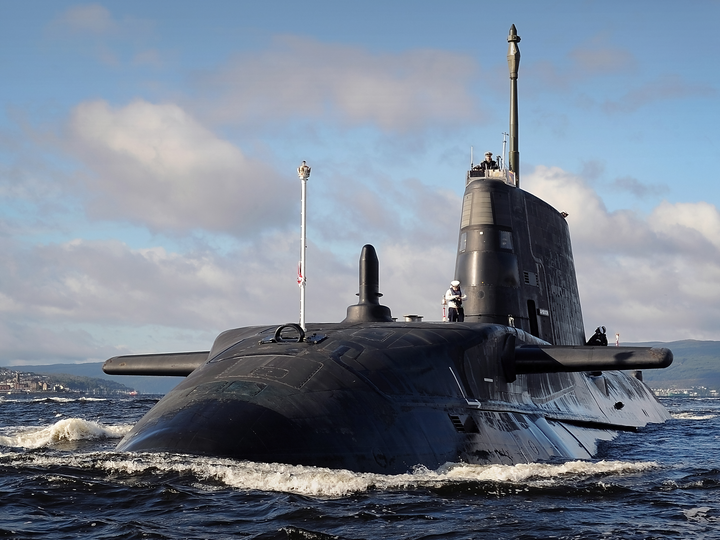 HMS Ambush S120 Astute Class Submarine 2012 Clyde