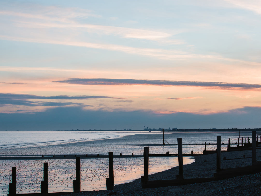 East Wittering beach West Sussex at sunset Photo Print - Canvas - Framed Photo Print - Hampshire Prints