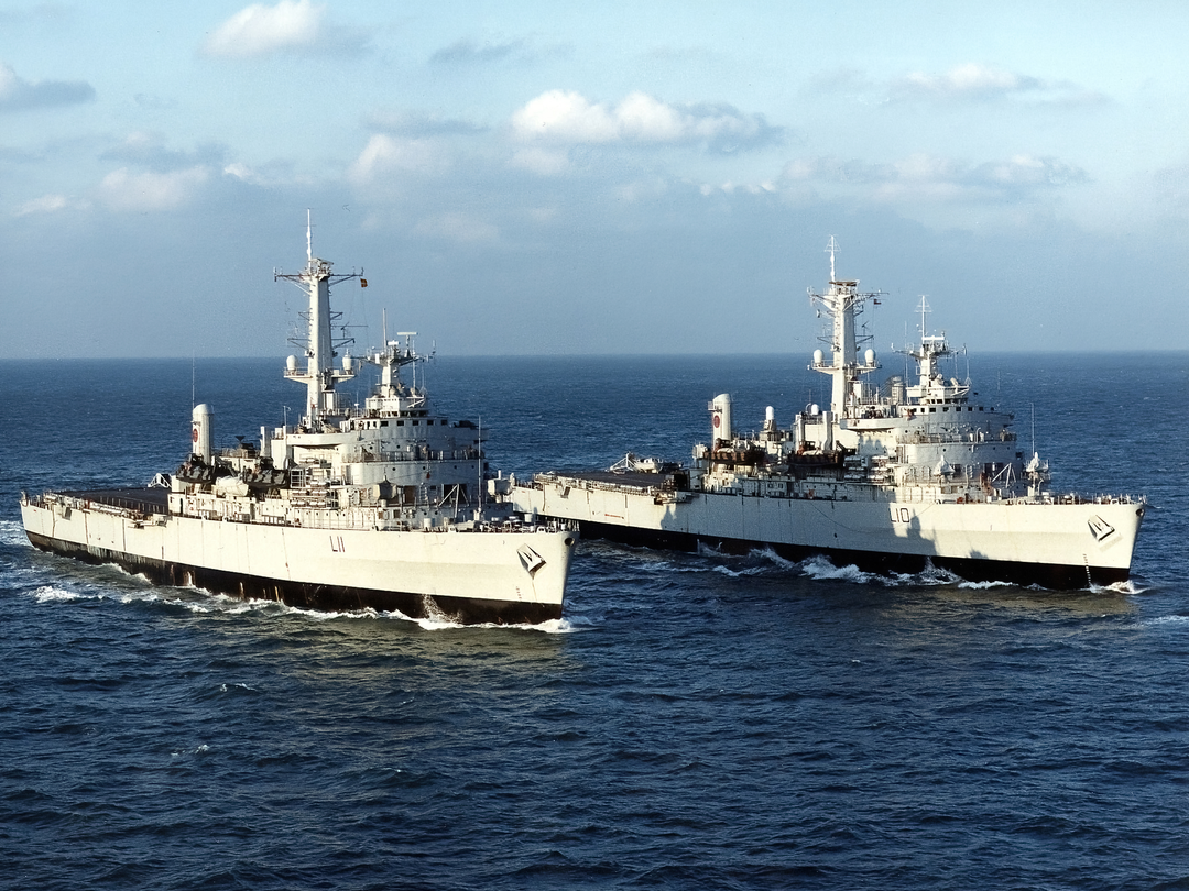 HMS Fearless (L10) Royal Navy Landing Platform Dock with HMS Intrepid (L11) Photo Print Wall Art Decor - Posters, Prints, & Visual Artwork - by Hampshire Prints (image 1 of 9)