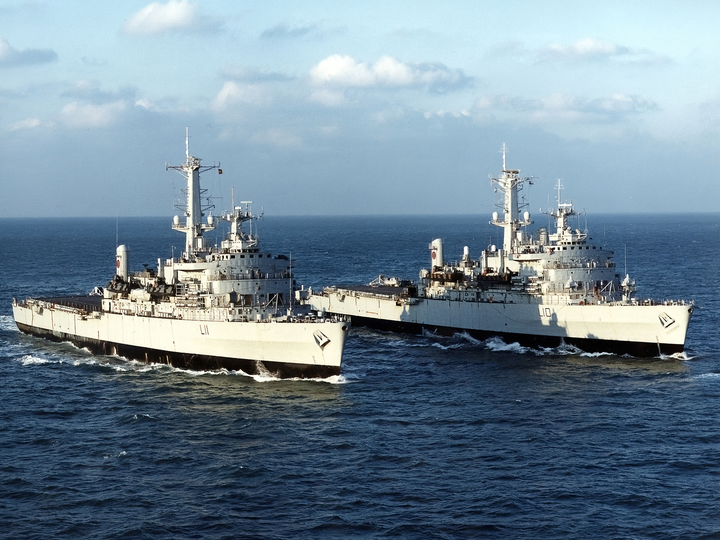 HMS Fearless (L10) Royal Navy Landing Platform Dock with HMS Intrepid (L11) Photo Print Wall Art Decor - Posters, Prints, & Visual Artwork - by Hampshire Prints (image 1 of 9)