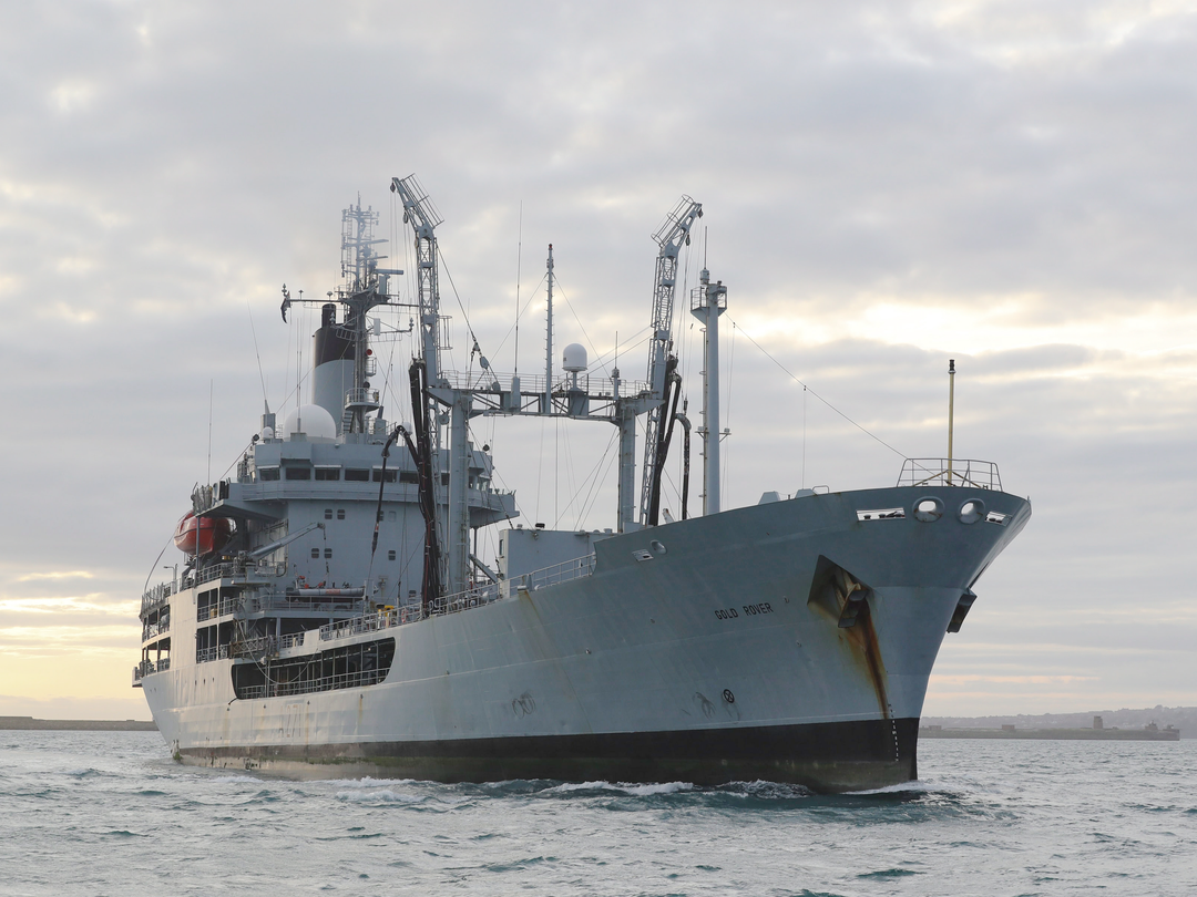 RFA Gold Rover A271 Rover Class Tanker February 2017 Low Starboard Bow View Photo Print - Posters, Prints, & Visual Artwork - by Hampshire Prints (image 1 of 9)