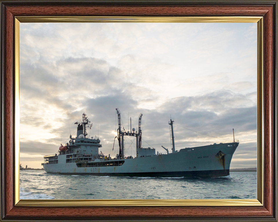 RFA Gold Rover A271 Rover Class Tanker February 2017 At Sunset Photo Print - Posters, Prints, & Visual Artwork - by Hampshire Prints (image 9 of 9)