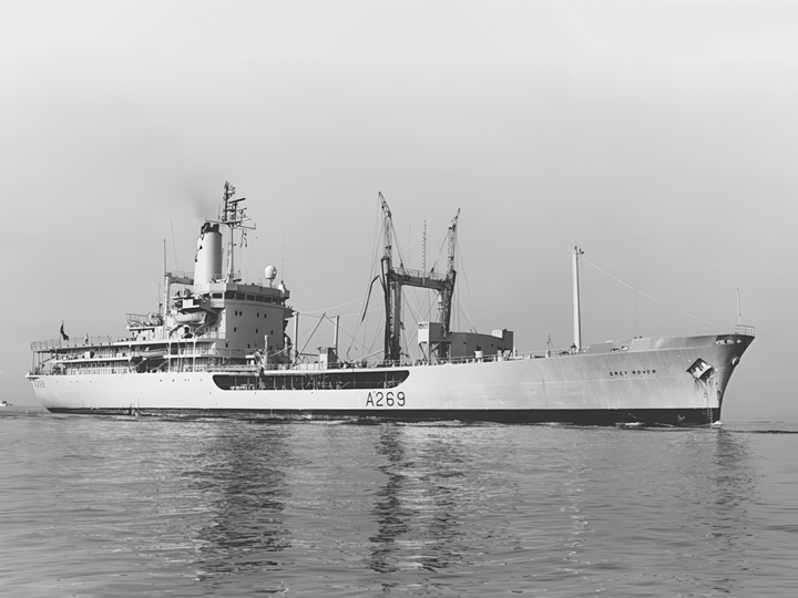 RFA Grey Rover A269 Rover Class Tanker Low Starboard View Photo Print - Posters, Prints, & Visual Artwork - by Hampshire Prints (image 1 of 9)