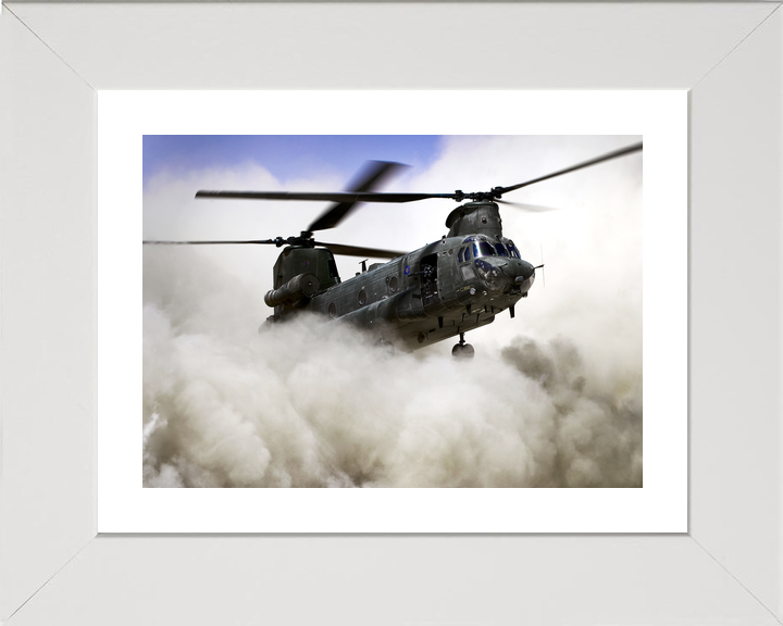 RAF Chinook Dust Cloud Landing Camp Bastion September 2011