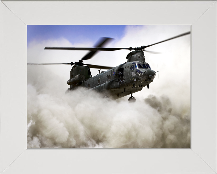 RAF Chinook Dust Cloud Landing Camp Bastion September 2011