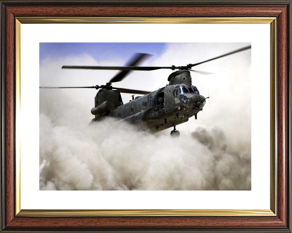 RAF Chinook Dust Cloud Landing Camp Bastion September 2011
