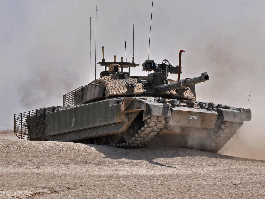 British Army Queen's Royal Hussars Challenger 2 Basra April 2009