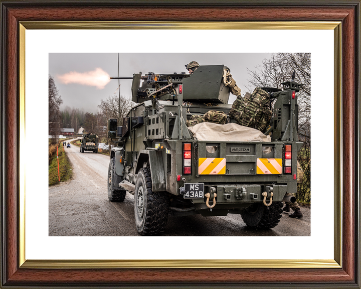 British Army Royal Irish Husky Firing 50 Cal Norway November 2018