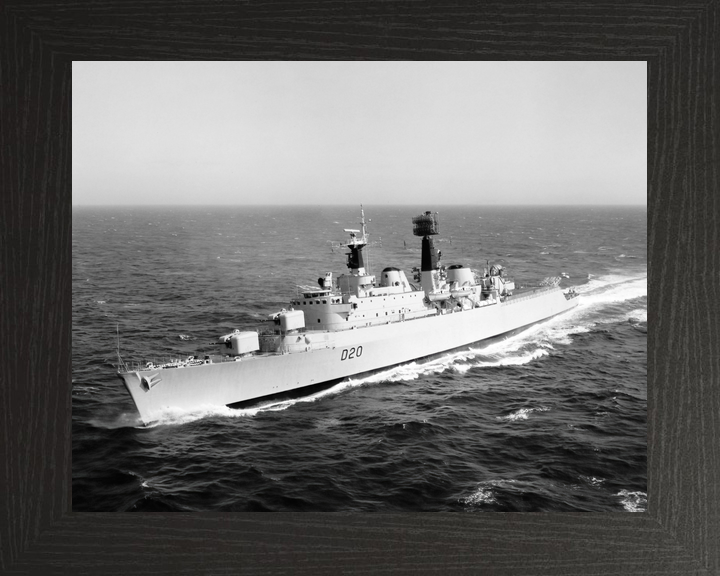 HMS Fife (D20) Royal Navy County Class Destroyer Port Side View Photo Print Wall Art Decor - Posters, Prints, & Visual Artwork - by Hampshire Prints (image 3 of 9)