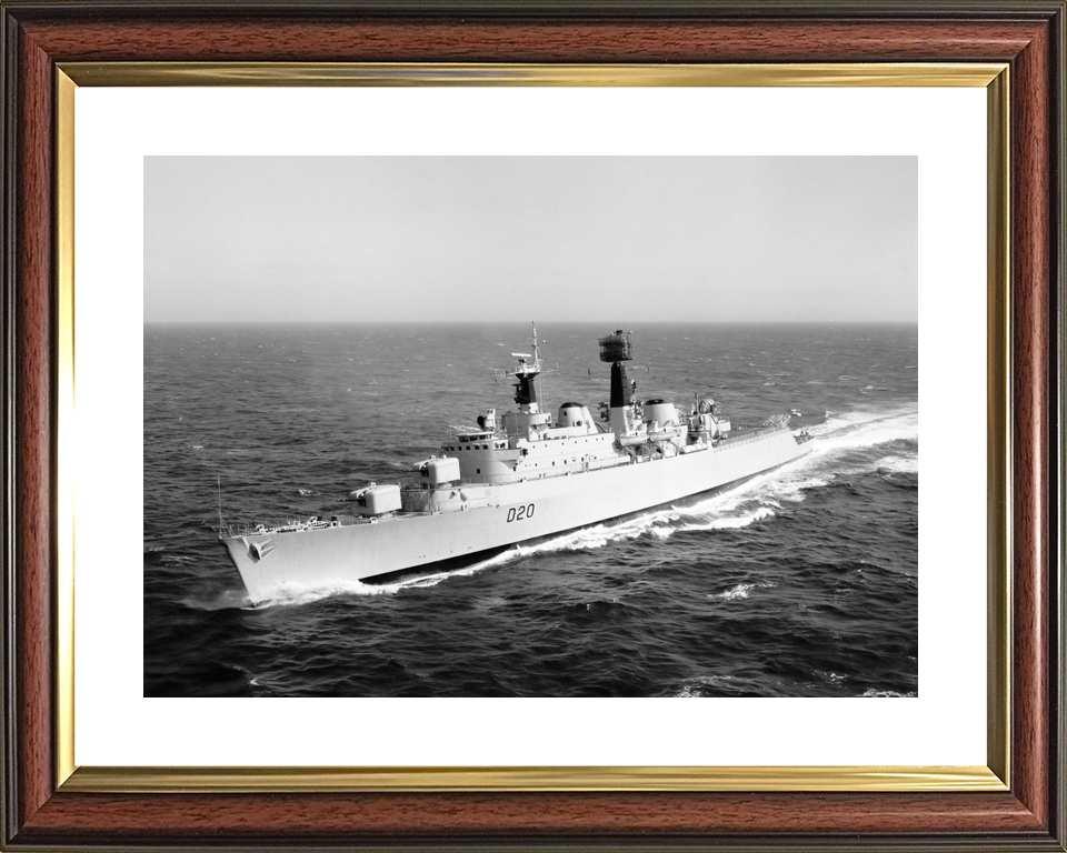HMS Fife (D20) Royal Navy County Class Destroyer Port Side View Photo Print Wall Art Decor - Posters, Prints, & Visual Artwork - by Hampshire Prints (image 8 of 9)