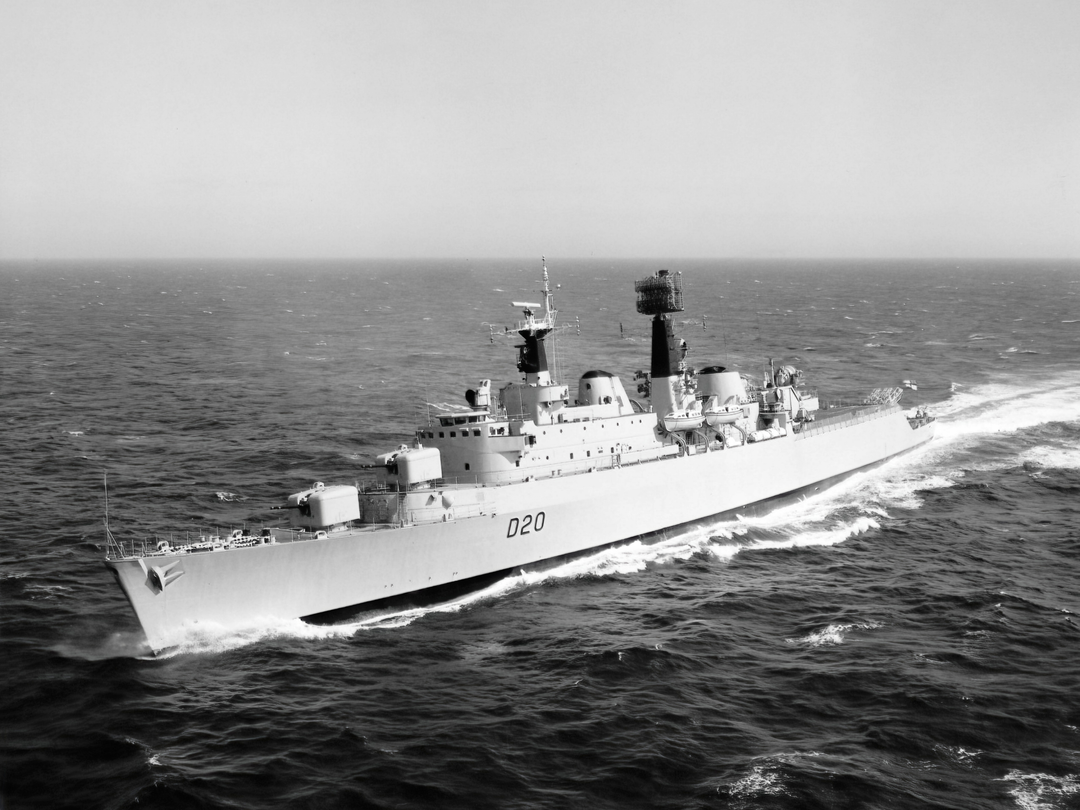 HMS Fife (D20) Royal Navy County Class Destroyer Port Side View Photo Print Wall Art Decor - Posters, Prints, & Visual Artwork - by Hampshire Prints (image 1 of 9)