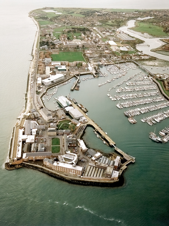 HMS Dolphin Gosport Submarines Alongside Royal Navy Shore Establishment 2002 Photo Print - Posters, Prints, & Visual Artwork - by Hampshire Prints (image 1 of 9)