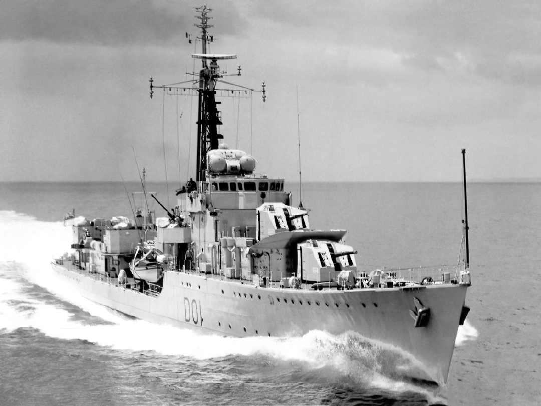 HMS Caprice D01 C Class Destroyer Starboard Bow View Photo Print - Posters, Prints, & Visual Artwork - by Hampshire Prints (image 1 of 9)