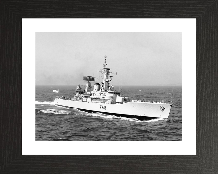 HMS Hermione (F58) Royal Navy Leander Class Frigate Underway Starboard View Photo Print Wall Art Decor - Posters, Prints, & Visual Artwork - by Hampshire Prints (image 2 of 9)