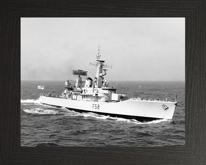 HMS Hermione (F58) Royal Navy Leander Class Frigate Underway Starboard View Photo Print Wall Art Decor - Posters, Prints, & Visual Artwork - by Hampshire Prints (image 3 of 9)