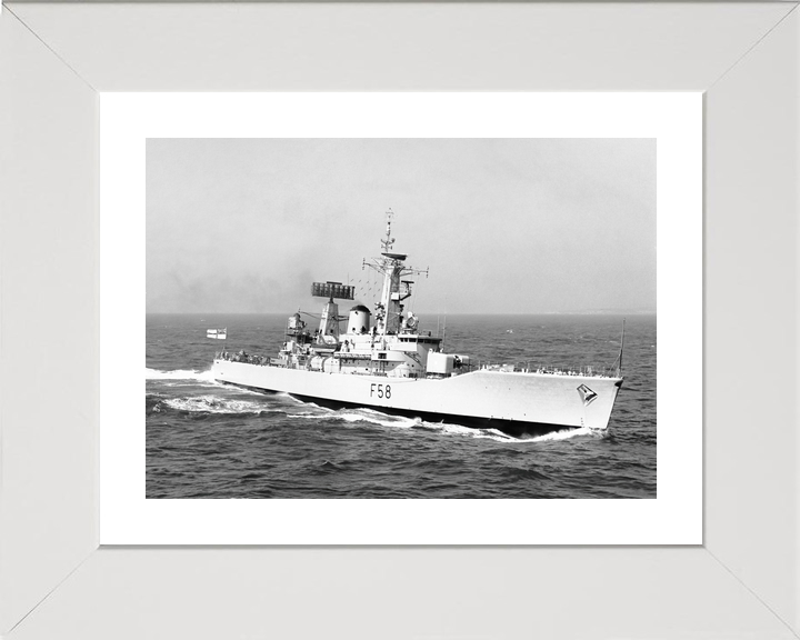 HMS Hermione (F58) Royal Navy Leander Class Frigate Underway Starboard View Photo Print Wall Art Decor - Posters, Prints, & Visual Artwork - by Hampshire Prints (image 4 of 9)