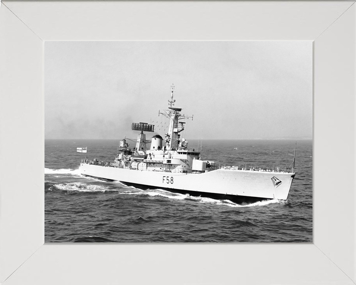 HMS Hermione (F58) Royal Navy Leander Class Frigate Underway Starboard View Photo Print Wall Art Decor - Posters, Prints, & Visual Artwork - by Hampshire Prints (image 5 of 9)