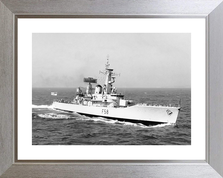 HMS Hermione (F58) Royal Navy Leander Class Frigate Underway Starboard View Photo Print Wall Art Decor - Posters, Prints, & Visual Artwork - by Hampshire Prints (image 6 of 9)