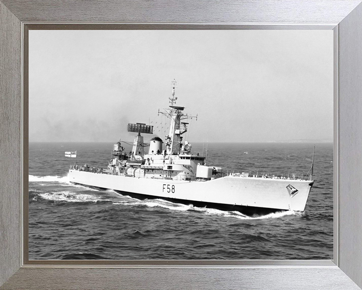 HMS Hermione (F58) Royal Navy Leander Class Frigate Underway Starboard View Photo Print Wall Art Decor - Posters, Prints, & Visual Artwork - by Hampshire Prints (image 7 of 9)