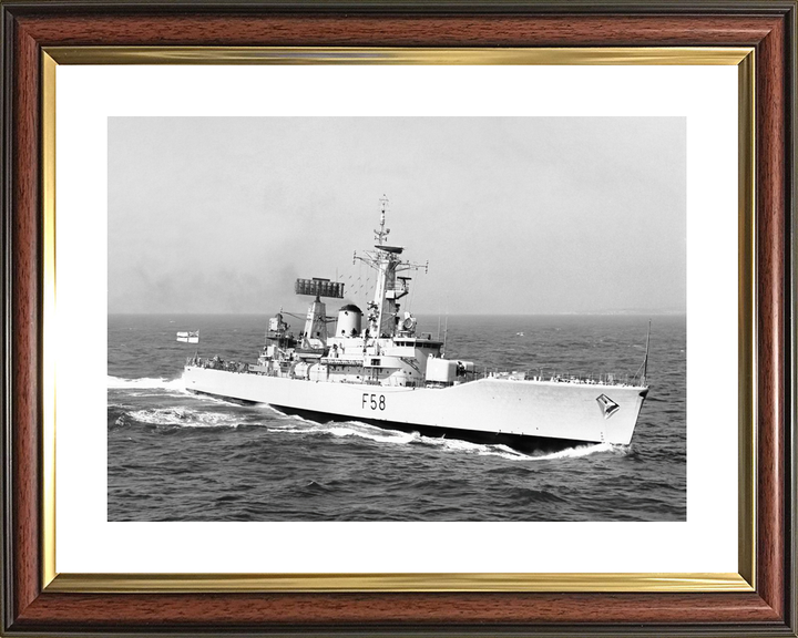 HMS Hermione (F58) Royal Navy Leander Class Frigate Underway Starboard View Photo Print Wall Art Decor - Posters, Prints, & Visual Artwork - by Hampshire Prints (image 8 of 9)