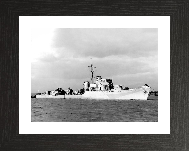 HMS Eglinton (L87) Royal Navy Hunt Class Destroyer Starboard Side View Photo Print Wall Art Decor - Posters, Prints, & Visual Artwork - by Hampshire Prints (image 2 of 9)