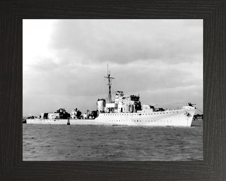 HMS Eglinton (L87) Royal Navy Hunt Class Destroyer Starboard Side View Photo Print Wall Art Decor - Posters, Prints, & Visual Artwork - by Hampshire Prints (image 3 of 9)