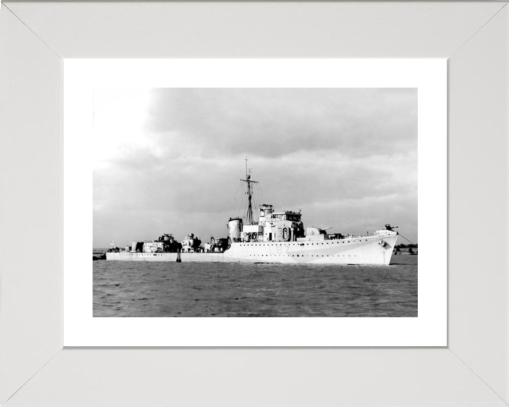 HMS Eglinton (L87) Royal Navy Hunt Class Destroyer Starboard Side View Photo Print Wall Art Decor - Posters, Prints, & Visual Artwork - by Hampshire Prints (image 4 of 9)