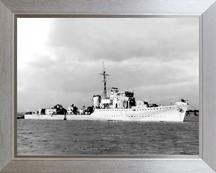 HMS Eglinton (L87) Royal Navy Hunt Class Destroyer Starboard Side View Photo Print Wall Art Decor - Posters, Prints, & Visual Artwork - by Hampshire Prints (image 7 of 9)