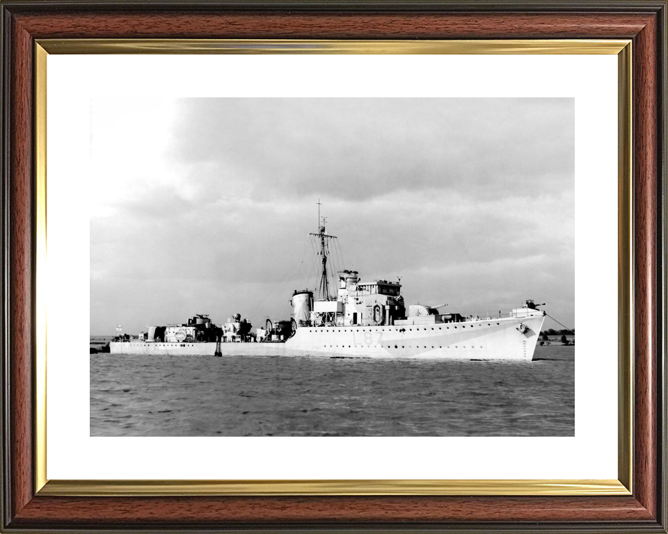 HMS Eglinton (L87) Royal Navy Hunt Class Destroyer Starboard Side View Photo Print Wall Art Decor - Posters, Prints, & Visual Artwork - by Hampshire Prints (image 8 of 9)