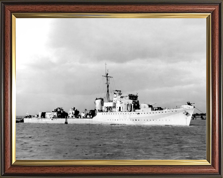 HMS Eglinton (L87) Royal Navy Hunt Class Destroyer Starboard Side View Photo Print Wall Art Decor - Posters, Prints, & Visual Artwork - by Hampshire Prints (image 9 of 9)