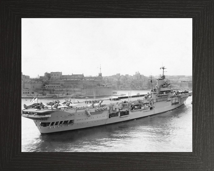 HMS Indomitable 92 Illustrious Class Aircraft Carrier Aerial Port Side Malta Photo Print - Posters, Prints, & Visual Artwork - by Hampshire Prints (image 3 of 9)