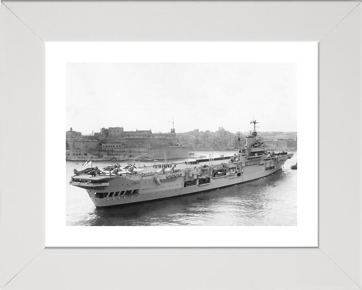 HMS Indomitable 92 Illustrious Class Aircraft Carrier Aerial Port Side Malta Photo Print - Posters, Prints, & Visual Artwork - by Hampshire Prints (image 4 of 9)
